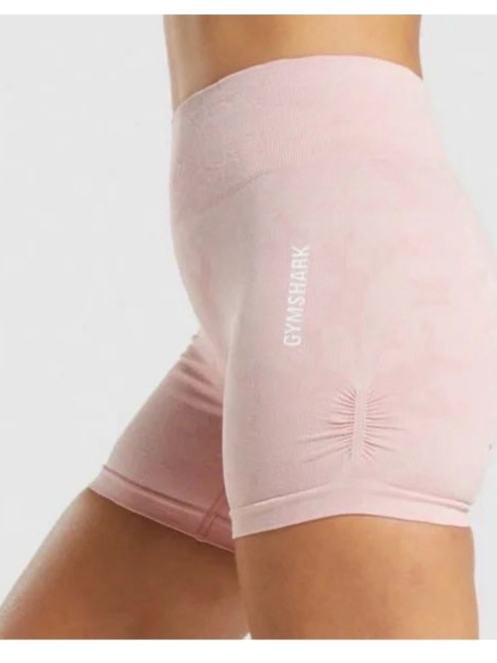 GYMSHARK Adapt Pink Camo Seamless High-Waist Bike Shorts Size L